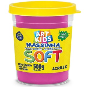 Massinha Base Amido 500gr Rosa Maravilha Soft ACRILEX
