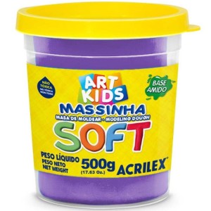 Massinha Base Amido 500gr Violeta Soft ACRILEX