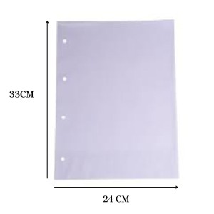 Saco Plástico PP Oficio 4 Furos 24x33 Caixa Com 400 Grosso 0.15 ACP