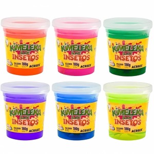 Massinha Kimeleka Slime Insetos 180g Art Kids ACRILEX