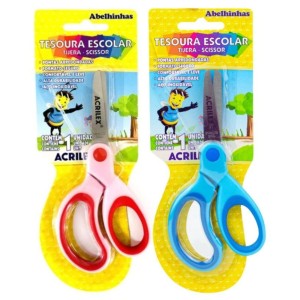 Tesoura Escolar 13cm Bicolor ACRILEX