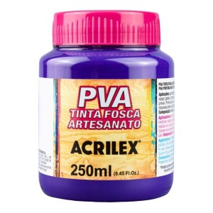 Tinta Plastica PVA Fosca 250ml ACRILEX