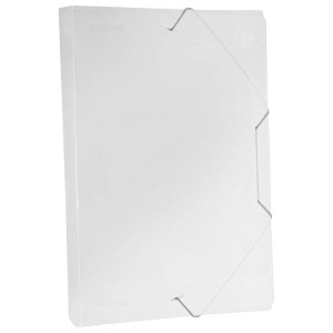 Pasta Plastica Com Elastico Oficio Lombada 30mm Cristal ACP