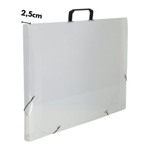 Pasta Maleta Plastica A3 Com Elástico Cristal ACP