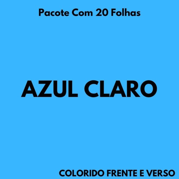 Color Set 48x66cm Pacote Com 20 Folhas