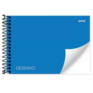 Caderno Desenho 1/4 80 folhas Capa Dura SPIRAL