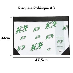 Risque e Rabisque A3 Com 20 Folhas ACP