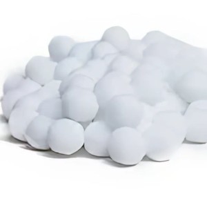 Pompom Sintético Branco 40mm com 50 Unidades