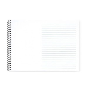 Caderno De Desenho Meia Pauta Espiral Capa Dura Dominguinhos ANIMATIVA