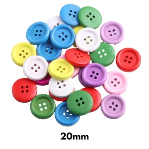 Botão De Roupa Grande 20mm Cores Diversas