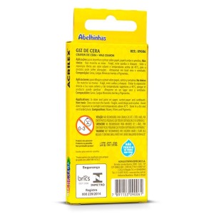 Giz de Cera 6 Cores Fino ACRILEX