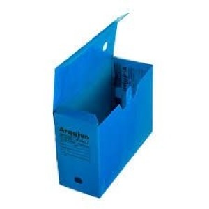 Arquivo Morto Polionda Ofício Azul 344x125x237 Fácil Kaz | Polibrás