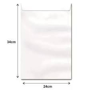 Saco Envelope 240x340mm Branco – Pacote com 10 Unidades