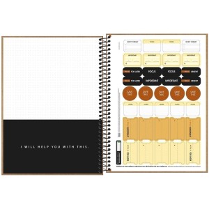 Caderno Espiral Capa Dura  Universitário 1 Matéria 80 Folhas Kraftwork TILIBRA