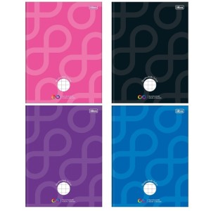 CADERNO QUADRICULADO BROCHURA 10X10MM 40FLS JOLIE TILIBRA