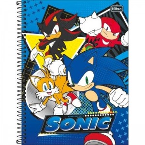 CADERNO UNIVERSITARIO 1 MATERIA 80FLS SONIC TILIBRA