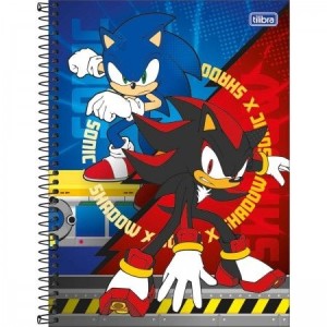 CADERNO UNIVERSITARIO 1 MATERIA 80FLS SONIC TILIBRA