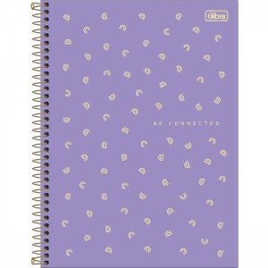 CADERNO UNIVERSITARIO 1 MATERIA 80FLS NEON CONNECT FEMININO TILIBRA