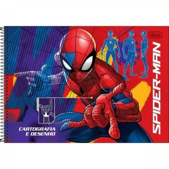 CADERNO DESENHO 80FLS HOMEM ARANHA TILIBRA