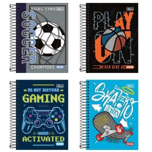 Agenda 2026 Diária D+ Masculina Espiral - TILIBRA