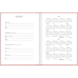 Agenda Permanente Diária Pepper Feminina Brochura TILIBRA