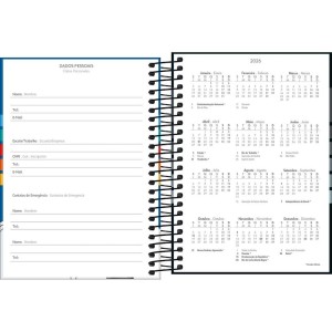 Agenda 2026 Escolar Pepper Masculina Espiral TILIBRA