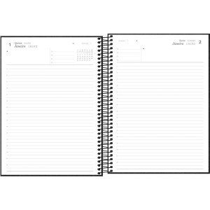 Agenda 2026 Diária Cambridge Preta Espiral TILIBRA