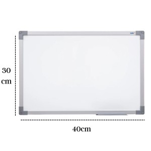 Quadro Branco Duraplac 30x40cm Moldura de Aluminio STALO 