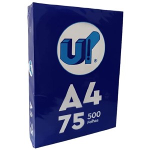Papel Sulfite A4 75g Branco com 500 Folhas UP