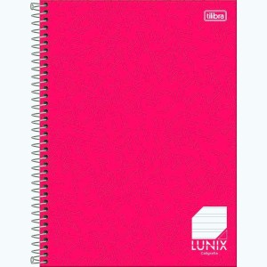 CADERNO CALIGRAFIA ESPIRAL UNIVERSIITARIO 80FLS LUNIX TILIBRA