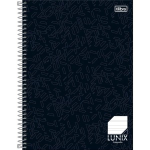 CADERNO CALIGRAFIA ESPIRAL UNIVERSIITARIO 80FLS LUNIX TILIBRA