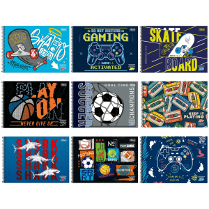 Caderno de Desenho Milimetrado 96fls D+ Masculino Capa Dura TILIBRA