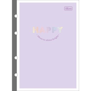 Bloco Fichário Colegial 80fls Happy Tiliflex TILIBRA