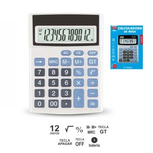Calculadora de Mesa 12 Dígitos KZ100 KAZ