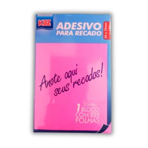 POST-IT 75X50MM COLORIDO C/225FLS REF.KZ2022 KAZ