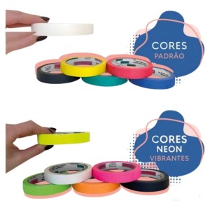 Fita Crepe 18mm x 30m – Cores Sortidas