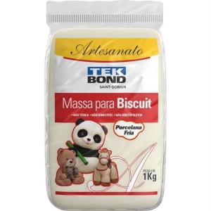 Biscuit Porcelana Fria Branca 1kg