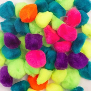 Pompom Sintético Colorido 20mm com 45 Unidades