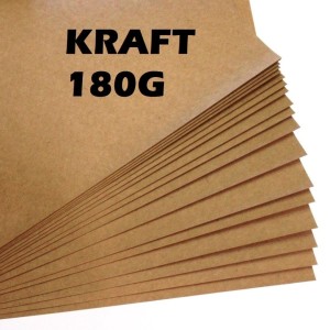 Papel Kraft A4 180g Com 50 folhas