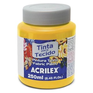 Tinta para Tecido Amarelo Ouro 250ml ACRILEX