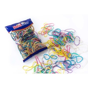 Elástico Colorido 100g com 120 Unidades RED BOR