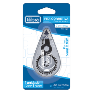 Corretivo Em Fita 5mmx10m Preto TILIBRA