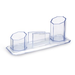 Porta Lapis/Clips/Lembrete Cristal Trio Ref.10250016 MAXCRIL