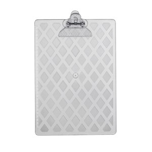 Prancheta Acrílica OF Cristal Com Prendedor Plástico Ref.10260016 WALEU