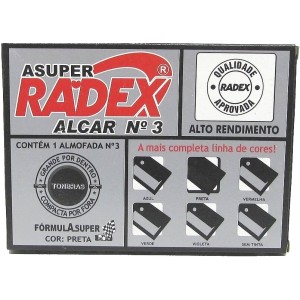 ALMOFADA P/CARIMBO N°3 PRETA 7x11CM RADEX