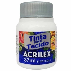 TINTA TECIDO 37ML BRANCO ACRILEX