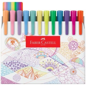 CANETA HIDROG.0.4MM C/48 CORES FINE PEN COLORS FABER CASTELL