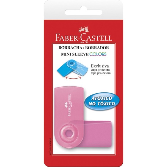 Borracha Mini Sleeve Colors Blister FABER CASTELL