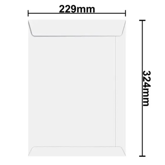 ENVELOPE SACO 229X324 BRANCO C/250 REF.SOF032 FORONI | SCRITY