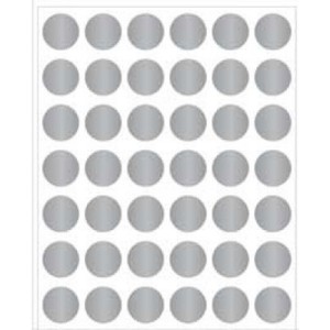 ETIQUETA BOLINHA DIÂMETRO 12,0 PRATA TP-12 COM 210 MENNO